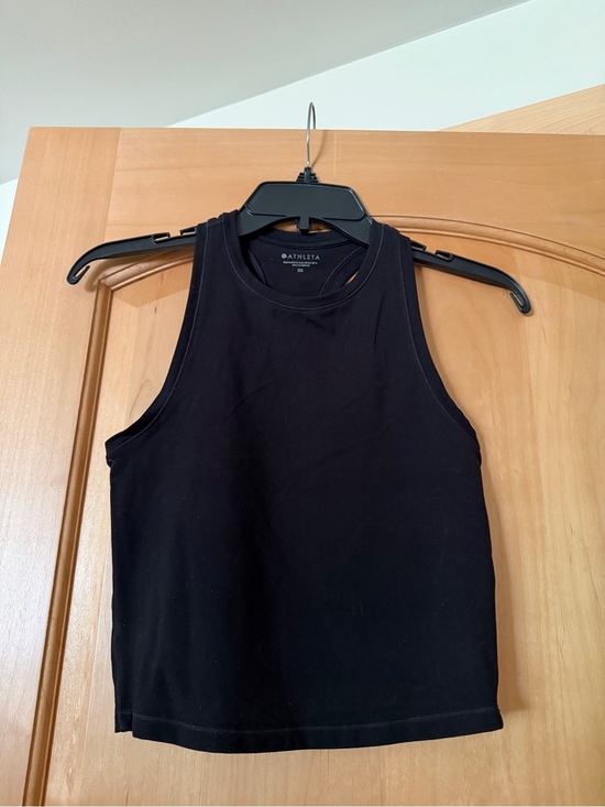 Athleta Tops - Athleta Black Racerback Crop XS